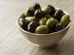 Bowl of Olives for a Dog